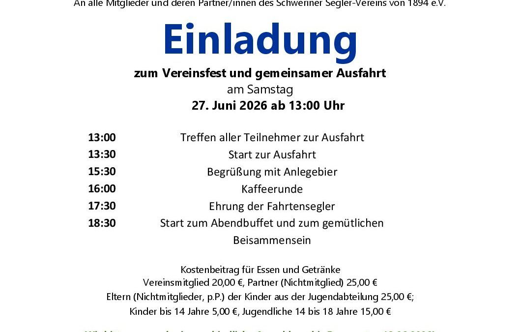 Vereinsfest 2026